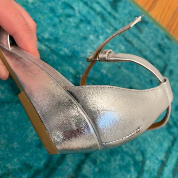 Marc By Marc Jacobs Clean Wedge Sandal Silver - Picture 8 of 10